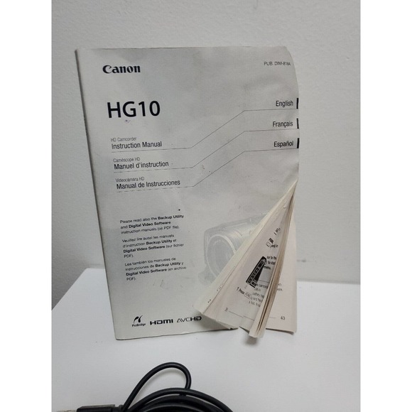 Canon HG10 HD Video Camcorder with Accessories! Tested and Works 40GB - Picture 9 of 13